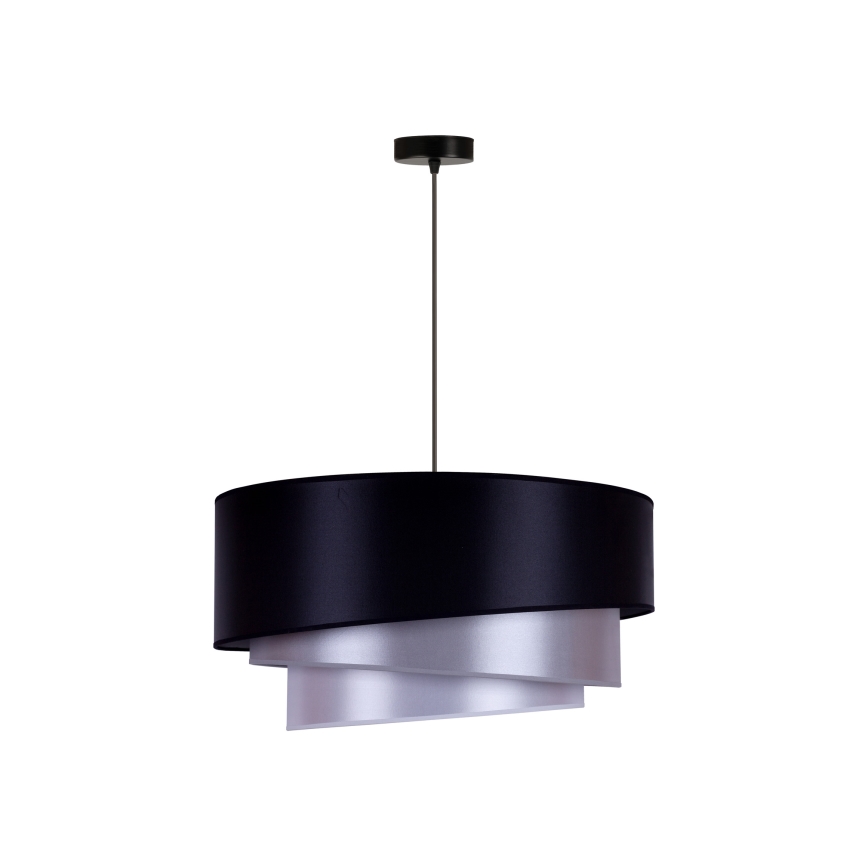 Duolla - Φωτιστικό οροφής TRIO 1xE27/15W/230V διάμετρος 60 cm μπλε/ασήμι