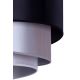 Duolla - Φωτιστικό οροφής TRIO 3xE27/15W/230V διάμετρος 60 cm μαύρο/ασημί