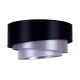 Duolla - Φωτιστικό οροφής TRIO 3xE27/15W/230V διάμετρος 60 cm μαύρο/ασημί