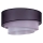 Duolla - Φωτιστικό οροφής TRIO 3xE27/15W/230V διάμετρος 60 cm μαύρο/ροζ/ασημί