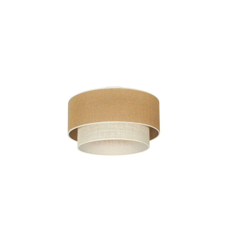 Duolla - Φωτιστικό οροφής YUTE BOHO 1xE27/15W/230V διάμετρος 45 cm καφέ/κρεμ