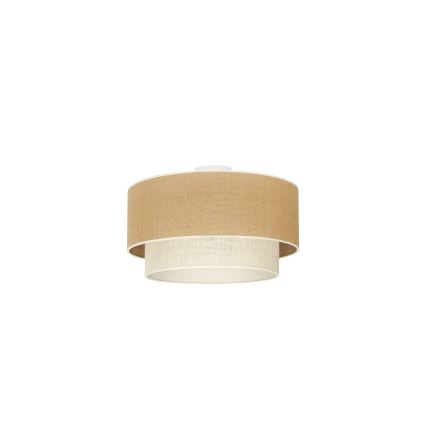 Duolla - Φωτιστικό οροφής YUTE BOHO 1xE27/15W/230V διάμετρος 45 cm καφέ/κρεμ