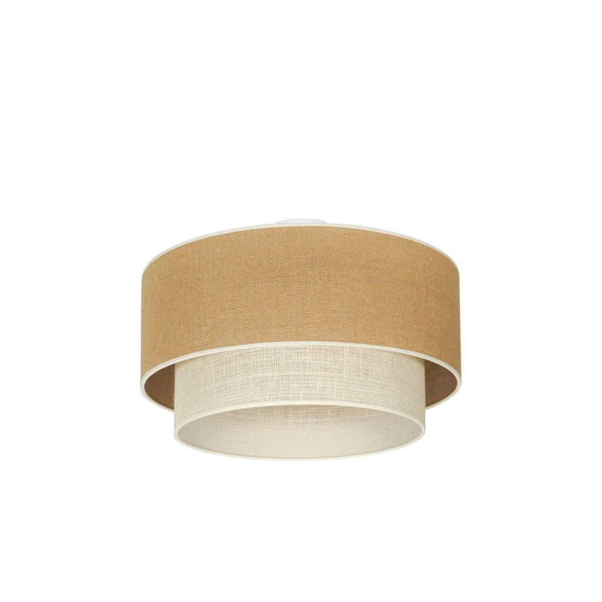 Duolla - Φωτιστικό οροφής YUTE BOHO 3xE27/15W/230V διάμετρος 60 cm καφέ/κρεμ