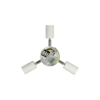 Duolla - Φωτιστικό οροφής YUTE BOHO 3xE27/15W/230V διάμετρος 60 cm καφέ/κρεμ
