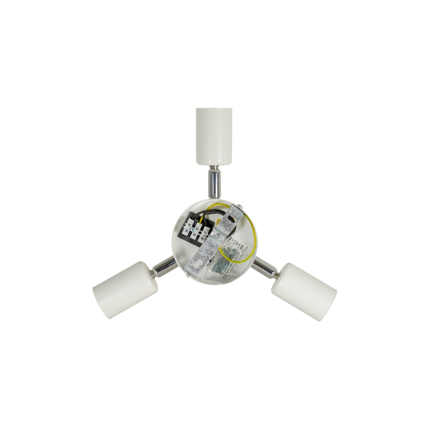 Duolla - Φωτιστικό οροφής YUTE BOHO 3xE27/15W/230V διάμετρος 60 cm καφέ/κρεμ