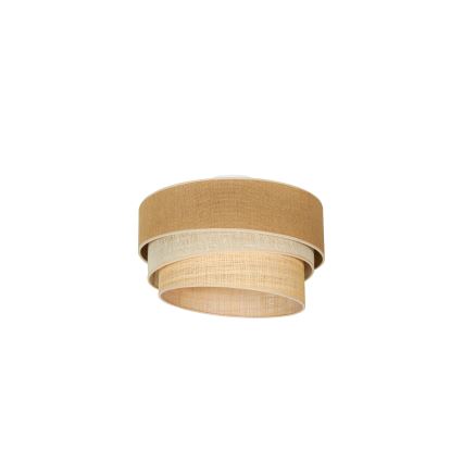Duolla - Φωτιστικό οροφής YUTE TRIO 1xE27/15W/230V διάμετρος 45 cm καφέ/γκρι/μπεζ