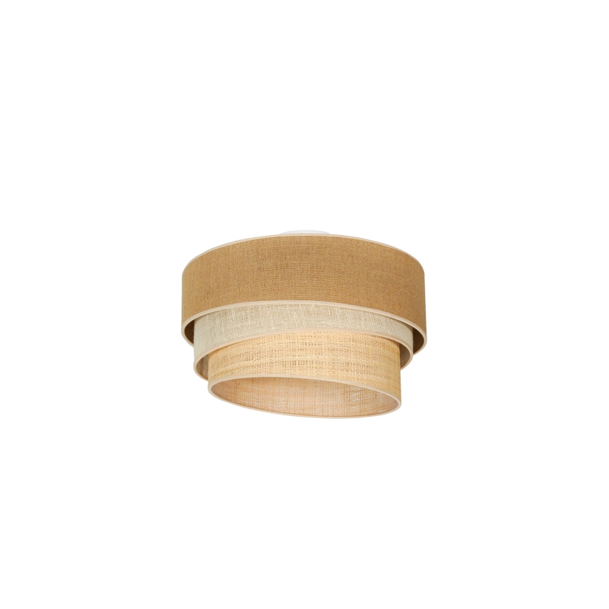 Duolla - Φωτιστικό οροφής YUTE TRIO 1xE27/15W/230V διάμετρος 45 cm καφέ/γκρι/μπεζ