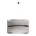 Duolla - Φωτιστικό οροφής με καλώδιο DUO 1xE27/15W/230V διάμ. 40 εκ. γκρι