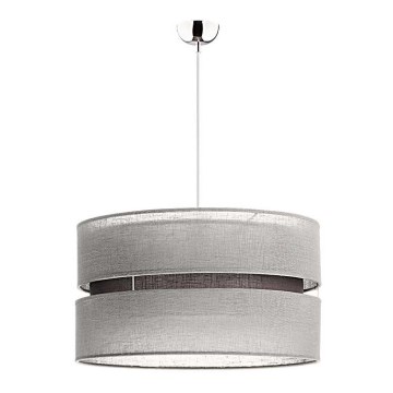 Duolla - Φωτιστικό οροφής με καλώδιο DUO 1xE27/15W/230V διάμ. 40 εκ. γκρι