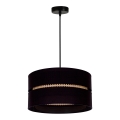 Duolla - Φωτιστικό οροφής με καλώδιο DUO 1xE27/15W/230V διάμ. 40 εκ. μαύρο/ρατάν