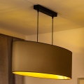 Duolla - Φωτιστικό οροφής με καλώδιο OVAL VEGAN 2xE27/15W/230V μπεζ