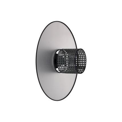Duolla - Φωτιστικό τοίχου TOKYO RATTAN 1xE27/15W/230V διάμετρος 50 cm ασημί/μαύρο