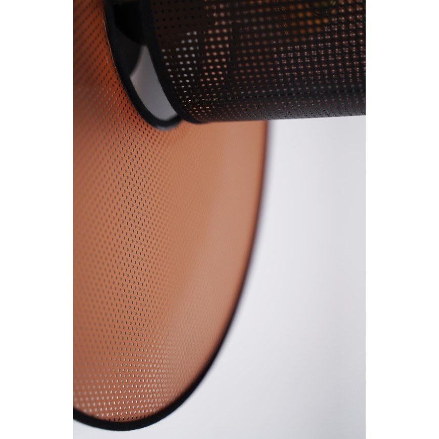 Duolla - Φωτιστικό τοίχου TOKYO SHINY 1xE27/15W/230V διάμετρος 50 cm χαλκός/μαύρο