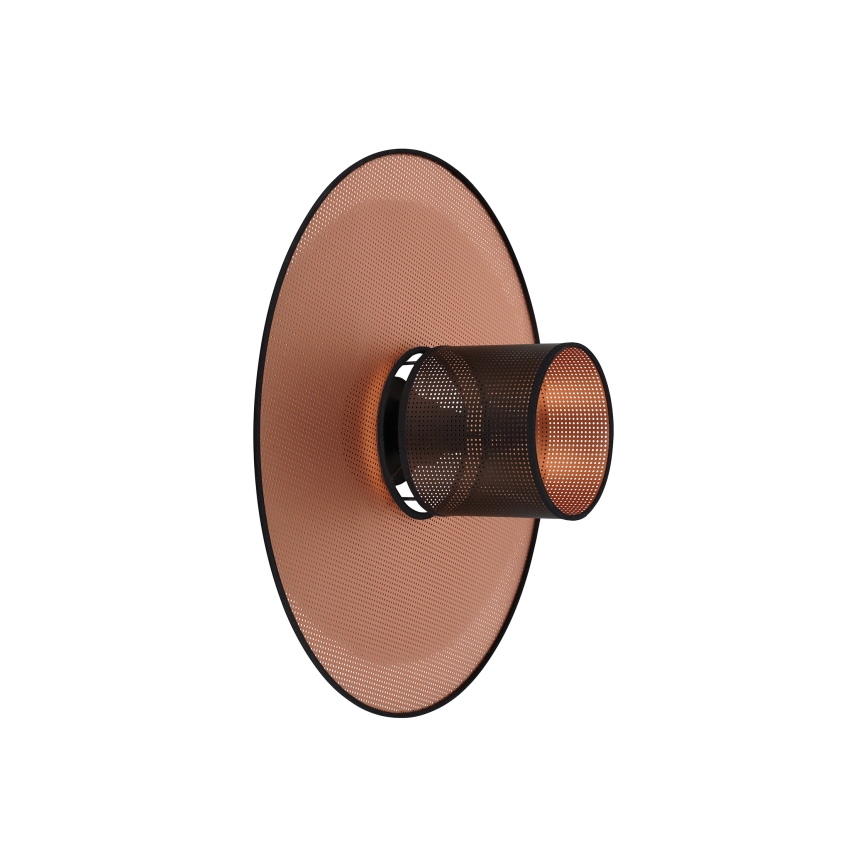 Duolla - Φωτιστικό τοίχου TOKYO SHINY 1xE27/15W/230V διάμετρος 50 cm χαλκός/μαύρο