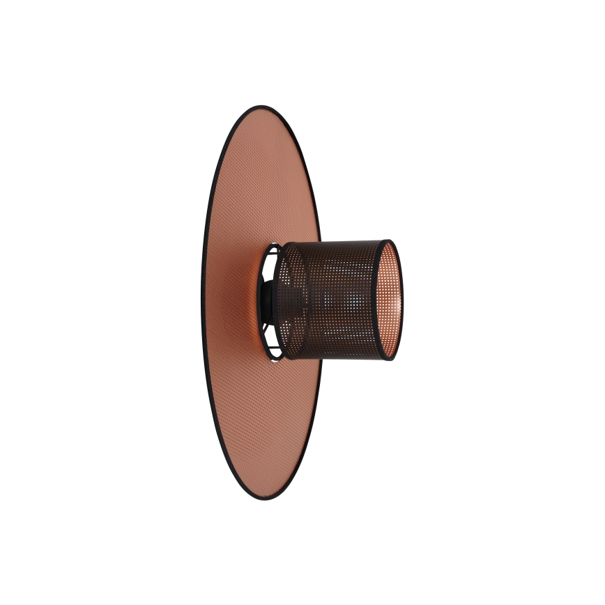 Duolla - Φωτιστικό τοίχου TOKYO SHINY 1xE27/15W/230V διάμετρος 50 cm χαλκός/μαύρο