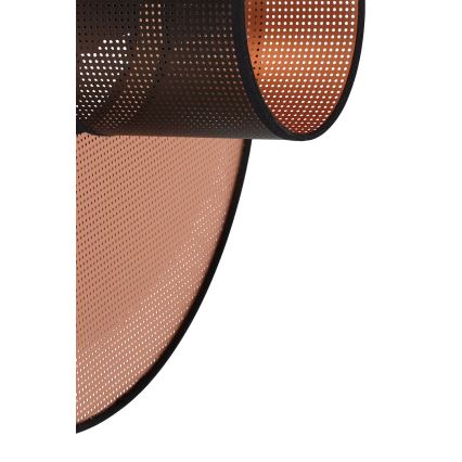 Duolla - Φωτιστικό τοίχου TOKYO SHINY 1xE27/15W/230V διάμετρος 50 cm χαλκός/μαύρο