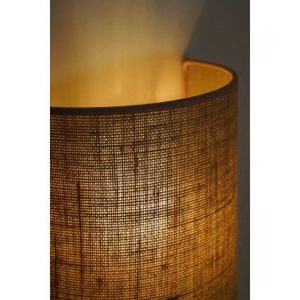 Duolla - Φωτιστικό τοίχου YUTE 1xE27/15W/230V διάμετρος 20 cm καφέ