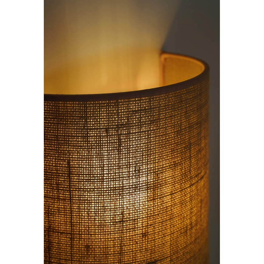 Duolla - Φωτιστικό τοίχου YUTE 1xE27/15W/230V διάμετρος 20 cm καφέ