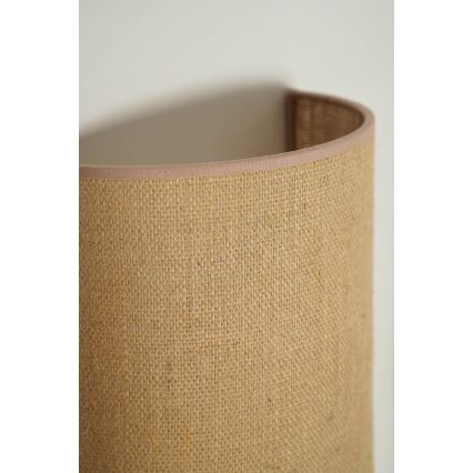 Duolla - Φωτιστικό τοίχου YUTE 1xE27/15W/230V διάμετρος 20 cm καφέ