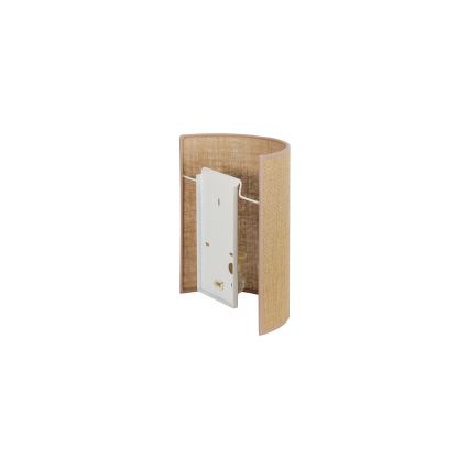 Duolla - Φωτιστικό τοίχου YUTE 1xE27/15W/230V διάμετρος 20 cm καφέ