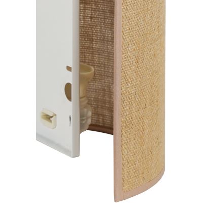 Duolla - Φωτιστικό τοίχου YUTE 1xE27/15W/230V διάμετρος 20 cm καφέ