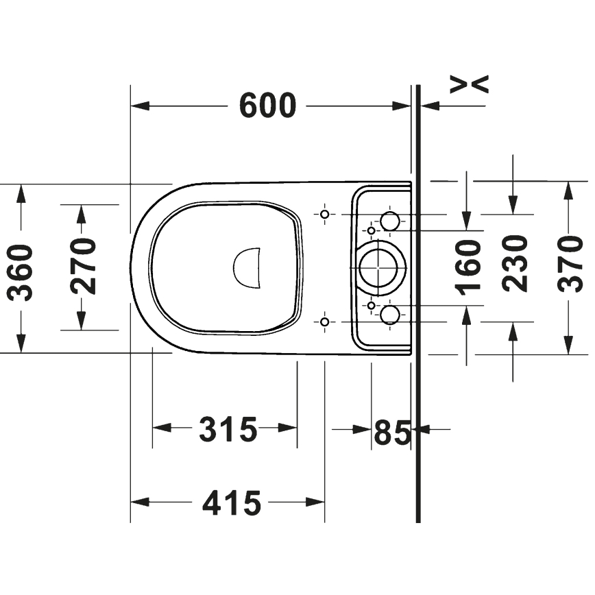 Duravit 20600900002 - Συνδυασμένο WC D-CODE, κεραμικό/γυαλιστερό λευκό
