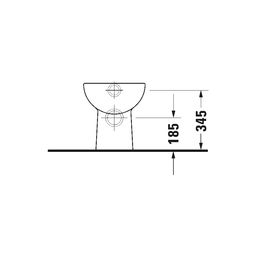 Duravit 21080900002 - Επιδαπέδια λεκάνη WC D-CODE, από κεραμικό, γυαλιστερό λευκό