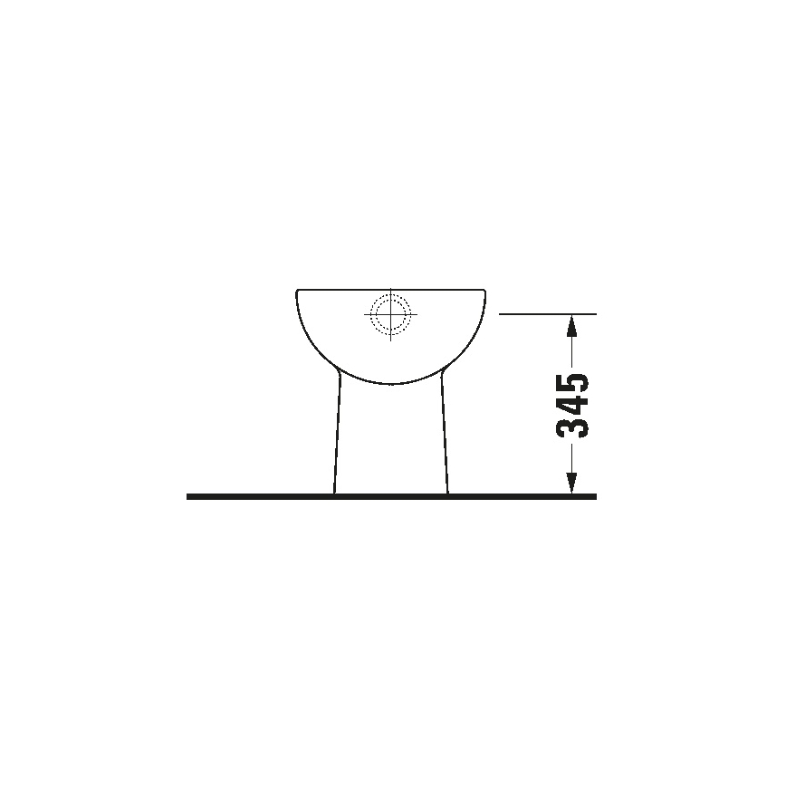 Duravit 21100100002 - Επιδαπέδιο WC D-CODE κεραμικό/γυαλιστερό λευκό