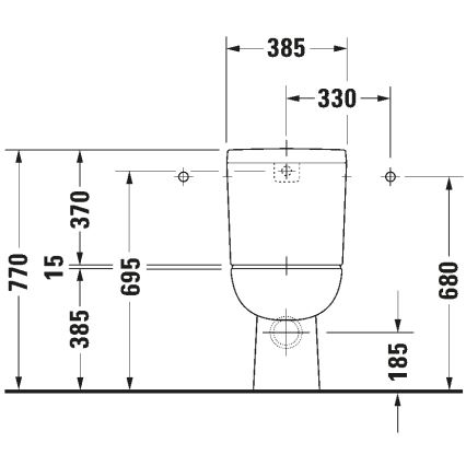 Duravit 21110900002 - Σετ WC D-CODE, κεραμικό/γυαλιστερό λευκό