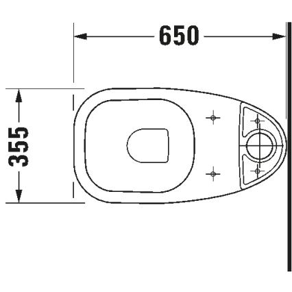 Duravit 21110900002 - Σετ WC D-CODE, κεραμικό/γυαλιστερό λευκό