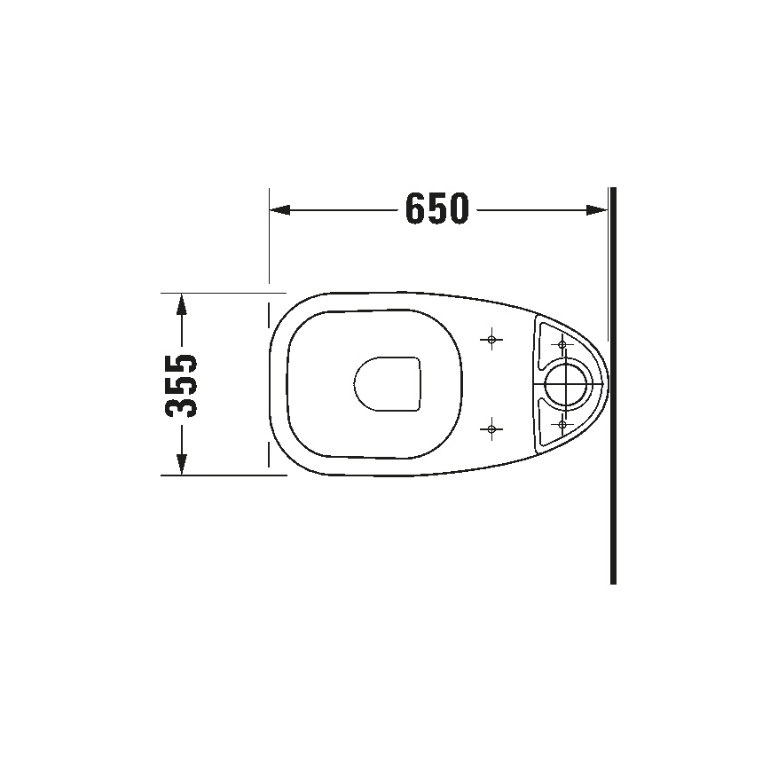 Duravit 21110900002 - Σετ WC D-CODE, κεραμικό/γυαλιστερό λευκό