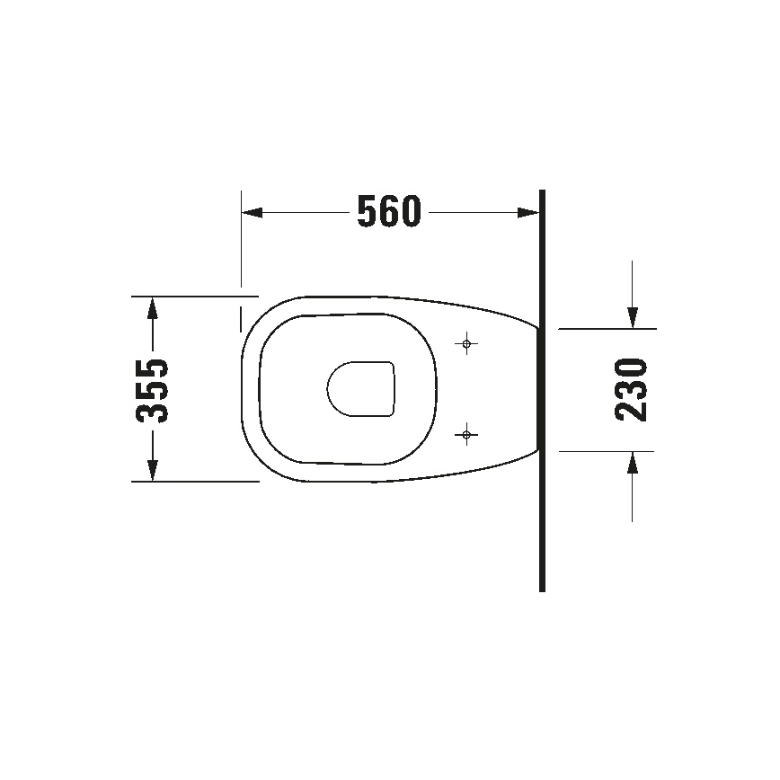 Duravit 21150900002 - Επιδαπέδιο WC D-CODE κεραμικό/γυαλιστερό λευκό