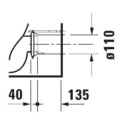 Duravit 21150900002 - Επιδαπέδιο WC D-CODE κεραμικό/γυαλιστερό λευκό