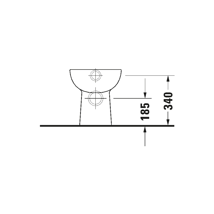Duravit 21150900002 - Επιδαπέδιο WC D-CODE κεραμικό/γυαλιστερό λευκό