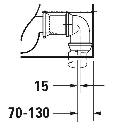 Duravit 21180900002 - Σετ WC D-CODE, κεραμικό/γυαλιστερό λευκό