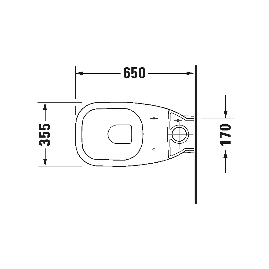 Duravit 21180900002 - Σετ WC D-CODE, κεραμικό/γυαλιστερό λευκό