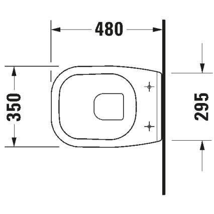 Duravit 22110900002 - Κρεμαστή λεκάνη WC D-CODE από κεραμικό, γυαλιστερό λευκό