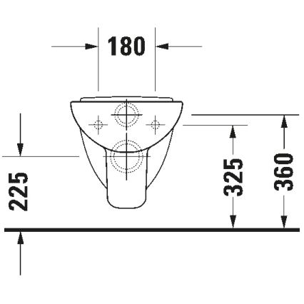 Duravit 22110900002 - Κρεμαστή λεκάνη WC D-CODE από κεραμικό, γυαλιστερό λευκό