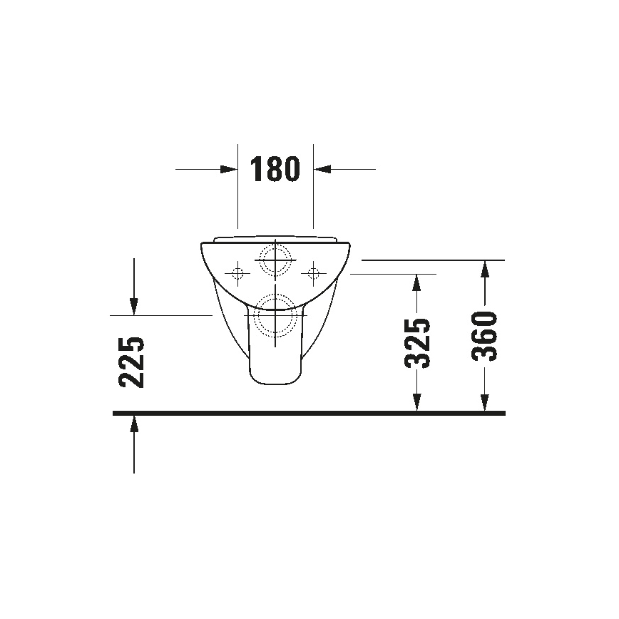 Duravit 22110900002 - Κρεμαστή λεκάνη WC D-CODE από κεραμικό, γυαλιστερό λευκό