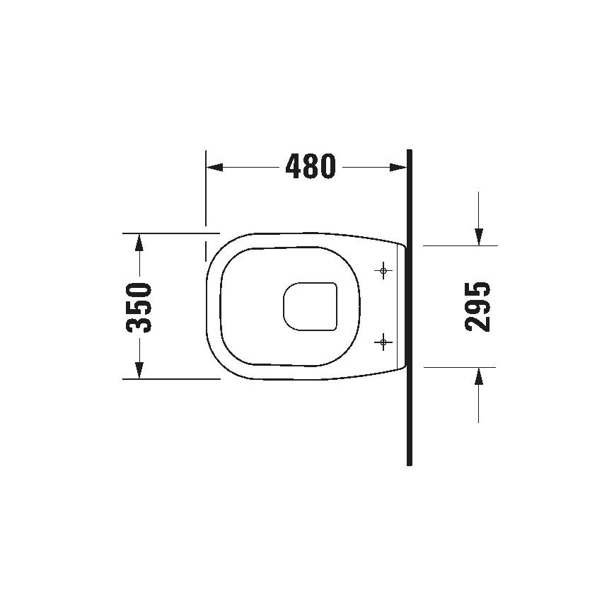 Duravit 22110900002 - Κρεμαστή λεκάνη WC D-CODE από κεραμικό, γυαλιστερό λευκό