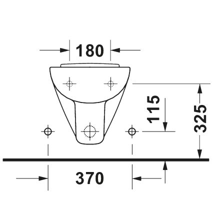 Duravit 22371500002 - Επιτοίχιος μπιντές D-CODE από κεραμικό, γυαλιστερό λευκό