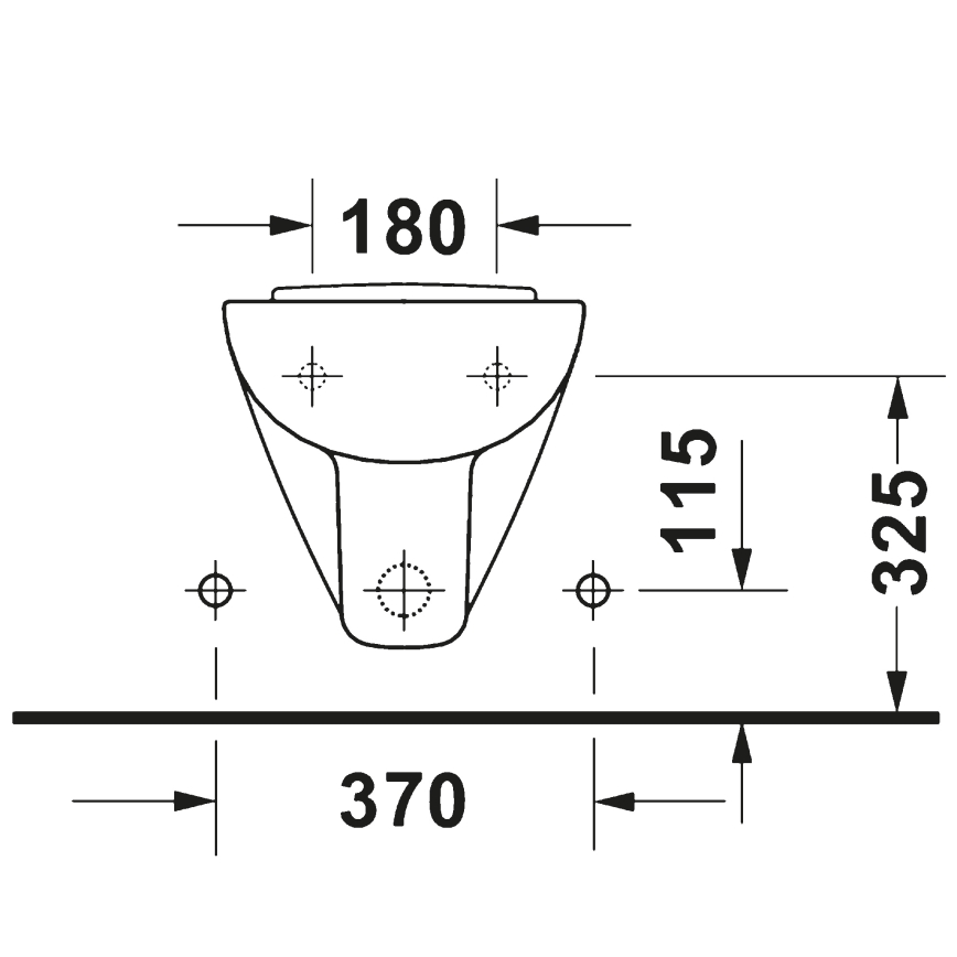 Duravit 22371500002 - Επιτοίχιος μπιντές D-CODE από κεραμικό, γυαλιστερό λευκό