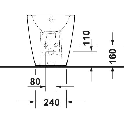 Duravit 2294100000 - Επιδαπέδιο μπιντέ D-NEO κεραμικό/γυαλιστερό λευκό