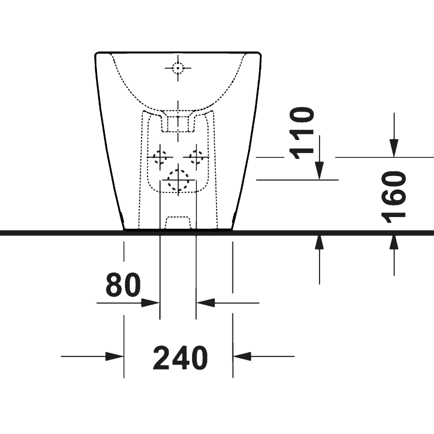 Duravit 2294100000 - Επιδαπέδιο μπιντέ D-NEO κεραμικό/γυαλιστερό λευκό