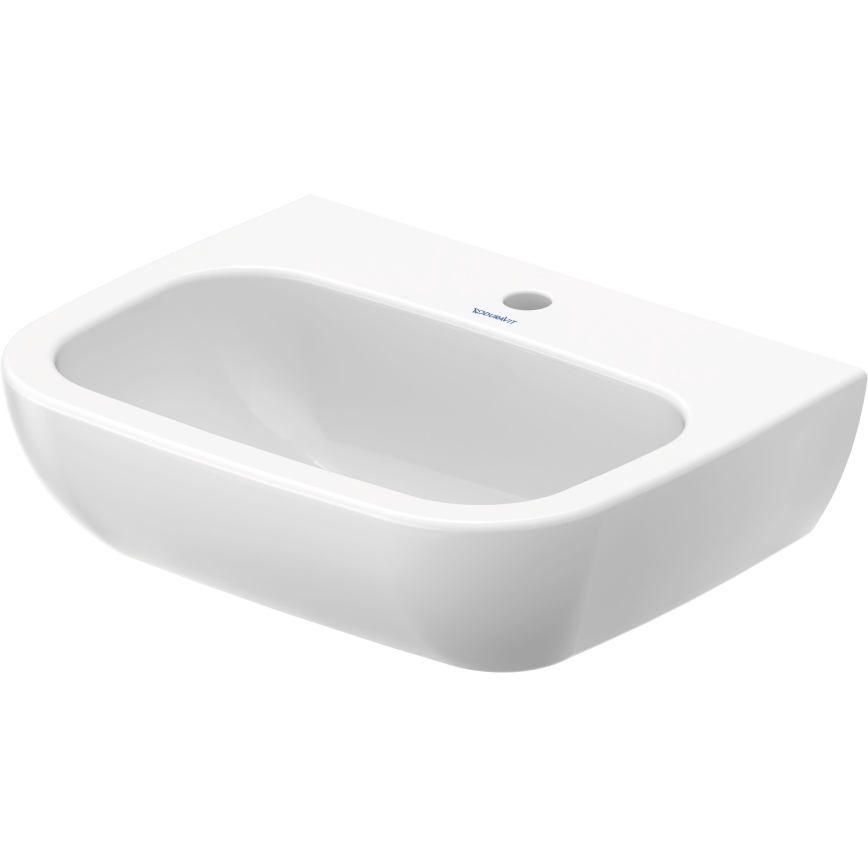 Duravit 23115500002 - Επιτοίχιος νιπτήρας D-CODE 55x43 cm, κεραμικός, σε γυαλιστερό λευκό