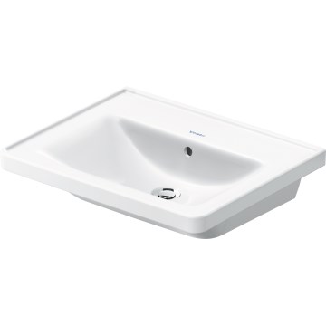 Duravit 2367600060 - Επιτοίχιος νιπτήρας D-NEO 60x48 εκ. κεραμικό/γυαλιστερό λευκό