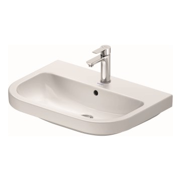 Duravit 23986500002 - Κρεμαστός νιπτήρας D-CODE 65x46 cm, κεραμικός σε γυαλιστερό λευκό