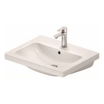 Duravit 23996000002 - Επιτοίχιος νιπτήρας D-CODE 60x48 cm κεραμικός/γυαλιστερό λευκό