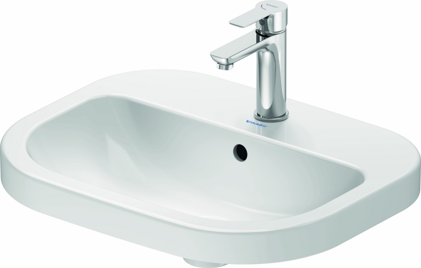 Duravit 24025500002 - Κρεμαστός νιπτήρας D-CODE 55x44 cm, κεραμικός, γυαλιστερό λευκό