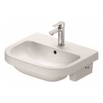 Duravit 24035500002 - Εντοιχιζόμενος νιπτήρας D-CODE 55x45,5 cm, κεραμικός, σε γυαλιστερό λευκό